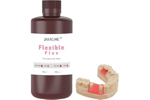 JH JAMG HE Gingiva Mask flessibile 3D Printer Resin, JAMG HE 3D Printer Gingiva Mask Flexible Artificial Gums Resin Pink 500G
