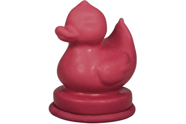 Rayher Moule forme CANARD, 1 pce., latex rouge, 6,5X9cm, réutilisable, forme pleine, béton, résine, cire, savon, arts créatifs, décorations, salle-de-bain, jardin-34302000