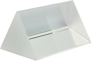 NAMVO Optical Glass Triple Triangular Prism Physics Teaching Light Spectrum 10cm/Can Reflect Seven-Color Sunlight