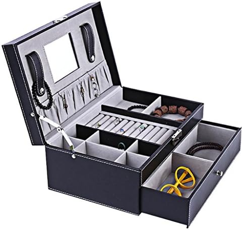 YYHZ-Double-glazed glass watch storage box/jewelry box/ear nails/ring storage box, perfect gift, home storage box