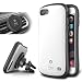 Produktbild iPhone 7 Hülle & Universal KFZ Lüftungsschlitz-Halterung (Winkel einstellbar ) iFace® [Duo] Schwerschutz [Gunmetal] Doppelte Schutzschicht & Extrem Hoher Fallschutz Schutzhülle für iPhone 7 Case, iPhone 7 Cover - Pearl White