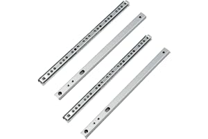 MOCNT 2 par kraftiga 17 mm lådlöpare 342 mm lådskenor | Kullager stål låda glidskåp glidande full förlängning kök skrivbord s