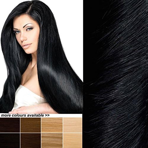 THE POSH HAIR. Hair Extensions BOUTIQUE. Full Head Clip in Real REMY Human Hair Extensions. UK SELLER . Many COLOURS. (24 inch 1 JET BLACK). 8 pieces SALON PROFESSIONAL