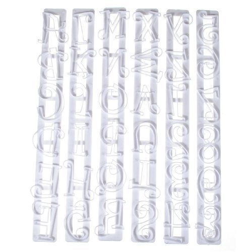 Ausstechformen Zahlen und Buchstaben Paste Fondant Kuchen gerade Cutter Form - 4