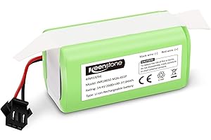 Keenstone Ersatzakku für eufy RoboVac, 2600mAh Kompatibel mit RoboVac 11 11S 11S MAX 15C 15T 25C 25C Max 30 30C 30 Max 35C, G10 Hybrid G20 Serie G30 Serie G40 Hybrid+, Tesvor X500 Akku, mit Bürste