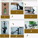 Unsichtbar Fahrradklingel Ring, cofive 2017 Neue Version Aluminium Bike Bell Lenker Alarm Horn Zubehör für 22,2–24 mm Bar, Crisp Laut Mountain Bike Invisibles F Bell, schwarz, 38.5*15mm - 6