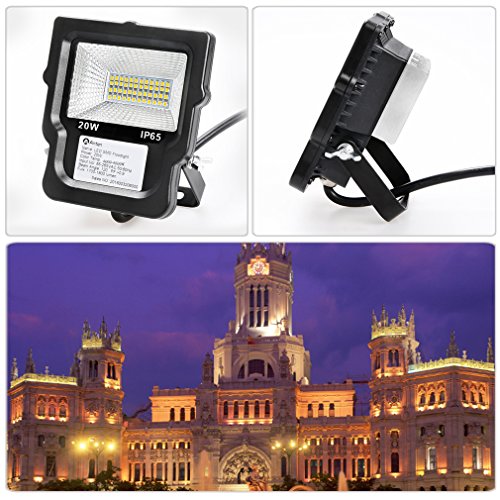 Anten® LED Fluter 20W Außenstrahler Flutlicht Scheinwerfer Baustrahler wasserdicht Neutralweiß - 6