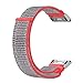 Price comparison product image GOUPPER For Garmin Quatix 3 Fenix 5X Fenix3 HR Garmin Tactix Bravo Replacement Nylon Smart Watch Strap Quick Release Straps Replacement Watch Band Nylon Belt (Red Blue)