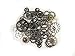 50x Steampunk Zahnräder Gothic Charms Silber aus Metall