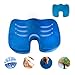 Produktbild Orthopädisches Sitzkissen Gel-Sitzkissen Gelschaum-Sitzkissen mit Gel-Beschichtung und Anti-Rutsch Samtbezug, ergonomisches Schaummemory Stoff Sitzkissen für Auto Zuhause Büro Rollstuhl Reisen-Blau