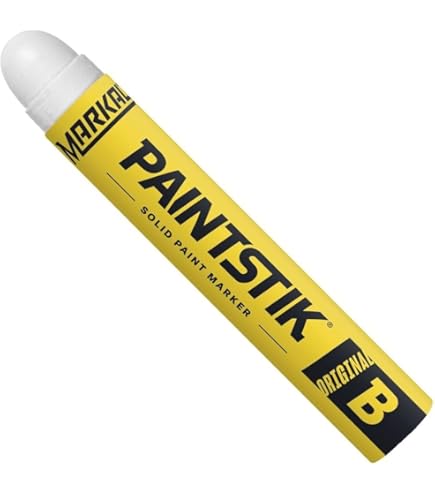 thumbnail image 2 of Markal Quik Stik Twist Solid Paint Markers - White, Mini Size (Pack Of 12 Industrial Markers) 2 of 14