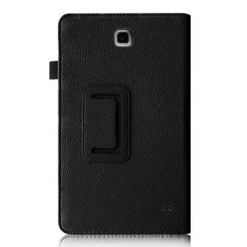 Fintie Samsung Galaxy Tab 4 7.0 Hülle Case – Slim Fit Folio Kunstleder Schutzhülle Cover Tasche mit Ständerfunktion für Samsung Galaxy Tab 4 7.0 T230 T235 (7 Zoll) Tablet, Schwarz - 3