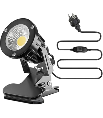 Led-spot met stekker en schakelaar, 2 stuks, 10 W, COB led-spots Led-spot met stekker en schakelaar, 2 stuks, 10 W, COB led-spots
