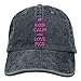 Produktbild Keep Clam and Love Pigs Casual Denim Baseball Cap Peaked Cap Hat Adjustable Sport Trucker Cap for Men Women Unisex ABCDE11807
