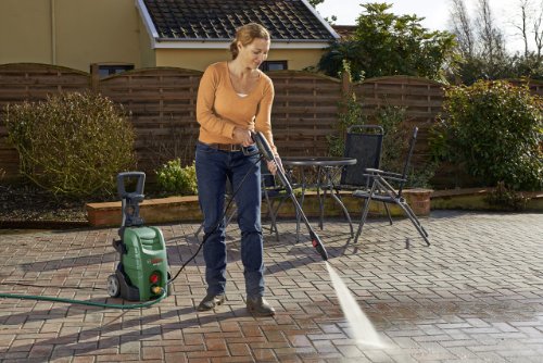 Bosch DIY Hochdruckreiniger AQT 35-12 (Hochdruckpistole, Lanze, transparenter Wasserfilter, 3-in-1 Düse, 5 m Hochdruckschlauch, 5 m Netzanschlusskabel, Karton (1500 W, 120 bar, 350 l/h)) - 3