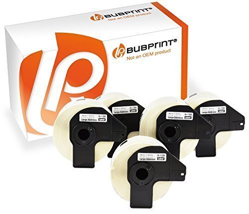 Bubprint 5x Rollos Etiquetas compatible con Brother dk-11208#1208 38x90mm