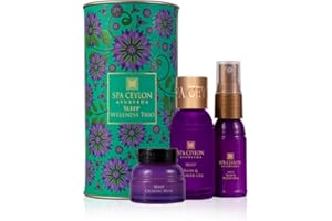SPA CEYLON Sleep Wellness Trio Set | Restful Spa Essentials | Natural Ingredients | Ayurvedic Bath Gift Set | Lavender Essential Oil | Shower gel, Body Mist, Balm | Gift set