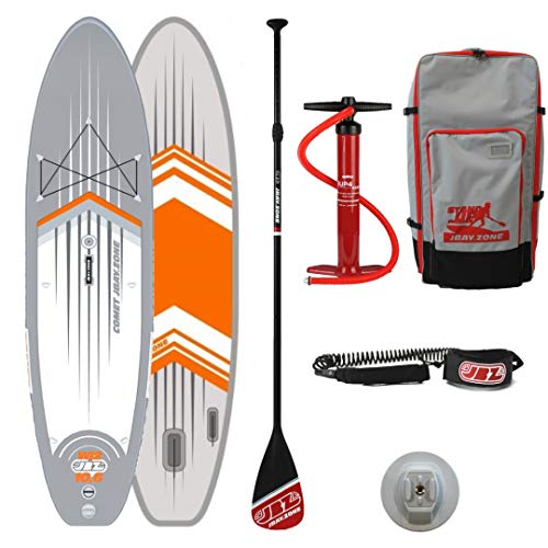 Tavola Stand Up Paddle Gonfiabile SUP JBAY.ZONE Comet Wind SUP 10'6'' da Cm 320x81x15 Windsurfing SUP Board Crossover Series con Kit di Accessori Completo