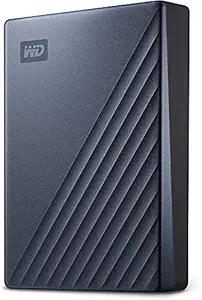 (Renewed) WD 2TB My Passport Ultra Portable External Hard Drive, USB-C & USB 3.1, Compatible with PC, PS4 & Xbox (Blue) - with Automatic Backup & Password Protection (WDBC3C0020BBL-WESN)