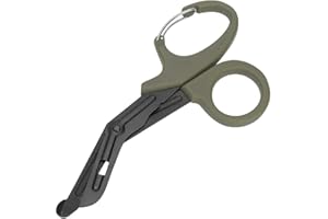 INSGB Forbici mediche per traumi, Forbici per bendaggi, Forbici mediche, per Infermieri, Pronto Soccorso Chirurgico Domestico(ArmyGreen)