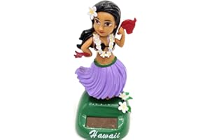 Liery Solartanz Hawaii Mädchen, 1pcs -Girl Solar Wackel Figur Hawaii Mädchen Solar Tanzen Für Fensterbank, Auto, Büro