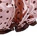 Waterproof Womens Shower Cap Cap Bath Shower Reusable Clear Satin Hair Cover - 7 Colors - Coffee