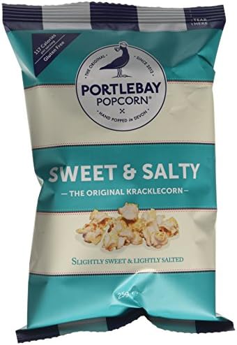 Portlebay Popcorn Sweet &amp; Salty, 8 x 25g