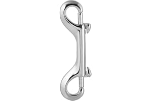 Yundxi Stainless Steel Diving Double End Bolt Snap Buckle Metal Clip Snap Hook Keychain Key Holder Heavy Duty Metal Bolt Snap