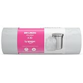 by Amazon Bin Liners with Carry Handles, 25 Litre, Transparent, 30 Count