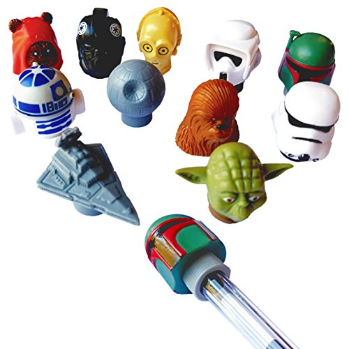 Book's Cover of LOT de 4 figurines Star Wars embouts pour stylo crayon feutre 