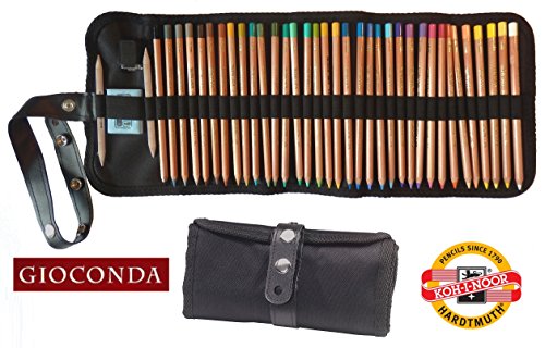 35 KOH-I-NOOR Gioconda Soft Pastellkreide Stifte & Papierwischer im Stiftegürtel