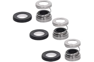 Othmro 3 pezzi 108-12 diametro interno 12 mm lega plastica meccanica albero guarnizione di ricambio per pompe piscine e spa