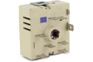 DL-pro Przełącznik płyty grzewczej do EGO 50.55071.100 5055071100 dwukołowy regulator energii, regulator z tworzywa sztucznego do kuchenki