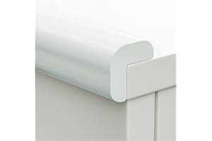 LGChobby Protecteur d'angle De Mur De Protection, Mousse De Protection De Bord De Table Daisse en Forme De L, Bandes De Bord De Meubles Autocollantes De Bureau À Domicile (Color : White-B, Size : 5m)