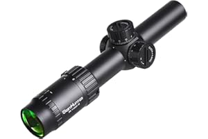 WestHunter Optics HD 1-6x24 IR LPVO Riflescope, 30 mm Red Green Illumination Tactical Precision 1/5 MIL Compact Shooting Scope | 2 Kinds of Reticles