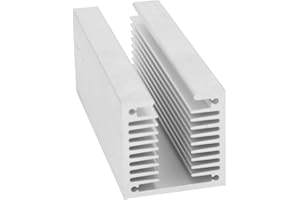 FASIENT1 Aluminium Heatsink, 100 x 40 x 40 mm, Aluminium Heatsink, Heat Diffuse Cooler, U Type Cooler with Dense Teeth, Lamellar Cooler, Heatsink for 1/2/3, LED, CPU etc.