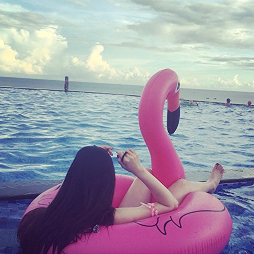 Inflatable Flamingo Pool Float Raft | Sea or swimming pool Inflatable Pool Toy Float Inflatable Raft Summer Outdoor (Outer diameter of 120 cm)