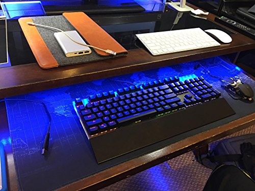 YINGNEW XXL Groß Mauspads Mouse Maus Pad fur Gaming Gamer 80x40cm – Materialdicke 3mm Rutschfeste Unterseite aus Gumm – Spezielle behandeltes Material - 6