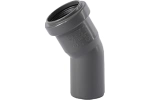 OSTENDORF Rohrbogen 40mm passend zu Abwasserrohr zur Entwässerung Bogen 30 Grad, Kunststoffrohr