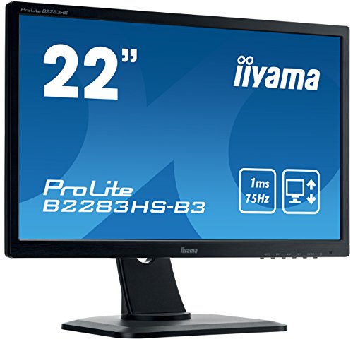 iiyama Prolite B2283HS-B3 21 5  Full HD LED Mate Plana Negro Pantalla para PC LED Display - Monitor  54 6 cm  21 5    1920 x 1080 Pixeles  Full HD  LED  1 ms  Negro 