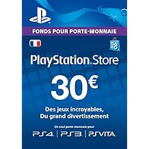 Carte Playstation Network 30 EUR [Code Jeu PSN PS4, PS3, PS Vita - Compte français]