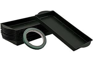 SILK FLOWER WAREHOUSE 10 Green Single Brick Trays & Flower Tape for Floral Foam - Essential Fresh & Artificial Flower Foam Accessories/Sundries for florists. Flower arranging Trays