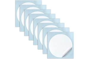 GOYAPRINT Anti-Kollisionsaufkleber, Glas, Vinyl, kreisförmig, für Fenster, Glas, stoßfest für Menschen und Vögel, 12 cm, Weiß