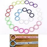 30er Mini Bunt Silikonring Schnulleradapter f Schnuller ohne Ring Schnullerkette - 2