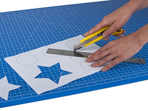 Pavo 8002924 A2 Schneidematte Schneideunterlage, 600 x 450 mm, blau - 2