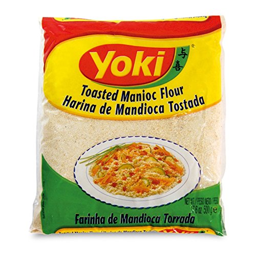 Yoki Harina de Mandioca Tostada - 6 Paquetes de 500 gr - Total: 3000 gr