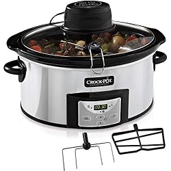 Crock-Pot AutoStir CSC012X Olla de cocción lenta 240 W, 5.7 litros, 1 Decibeles, Inox