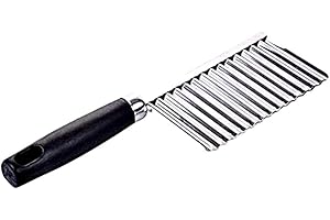 KIRALOVE Taglia verdure - carote - ondulato - visto in tv - manico - coltello - zucchine frutta - patate - idea regalo originale - ottima qualita