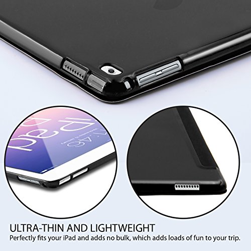 SAVFY Apple iPad Pro 12.9 Hülle Ultra-Slim Premium Kunstleder mit Standfunktion und Automatischem Schlaf Aufwachen Funktion, Gold - 6