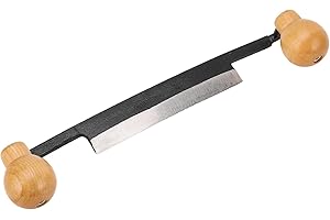 BANAPOY Coltello Barba Draw, Coltello a Lama d'Acciaio al tungsteno per scortecciare la Corteccia, Coltello Barba dello Strumento di Disegno Diritto, Strumento Manuale scortecciatura